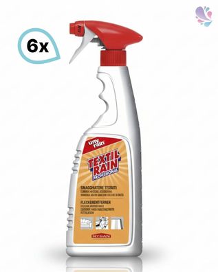 Profi-Textilreiniger und Fleckenentferner, 6 x 750 ml Sprühflasche, für die schnelle