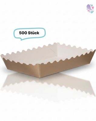 Gebäckschalen, Papier-Schalen, verschiedene Farben und Größen, 500 Stück, aluminiumfr