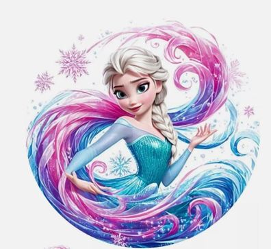 Elsa Essbar Anna Zuckermasse Tortenbild Tortenaufleger + 4 Muffin 03