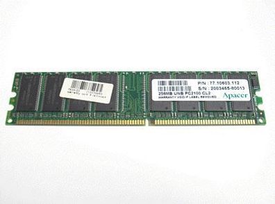 APACER Arbeitsspeicher Memory DDR-RAM 256MB PC2100 CL2 für PC Computer