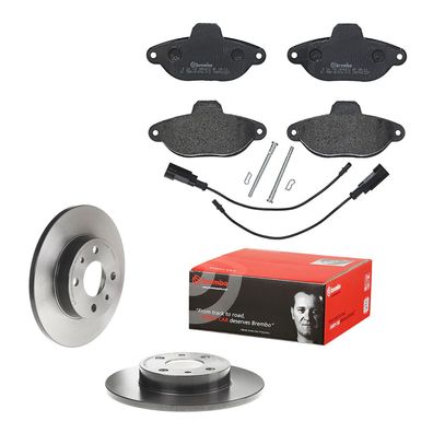 Bremsenkomplettsatz Bremsensatz Bremsscheiben Bremsklötze Bremsbeläge Fiat 500