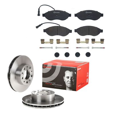 Bremsenkomplettsatz Bremsscheiben Bremsbeläge Bremsklötze Fiat Ducato 250