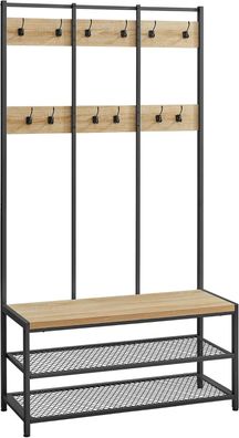 Best For Home Kleiderhänger 103,5x52,5x155 cm - Metall Garderobenständer, vormontiert