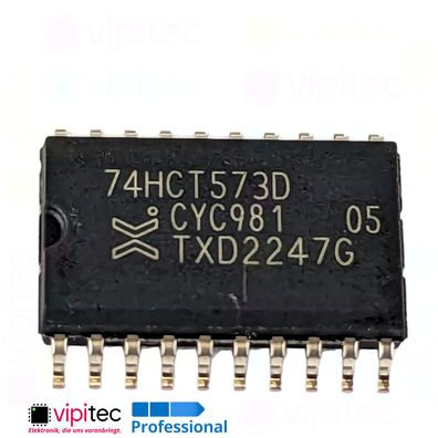 74HCT573 Transparentes D-Latch, 8-fach, Tri-State | SMD SO-20 5V TTL 125°C