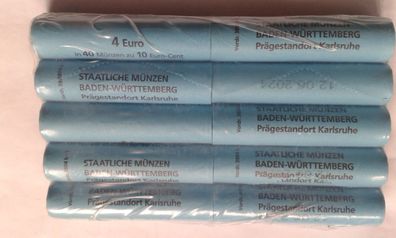 Rollenpaket 10 Rollen 10 cent 2024 G Karlsruhe 10er Lage 10 cent Rollenlage Karlsruhe