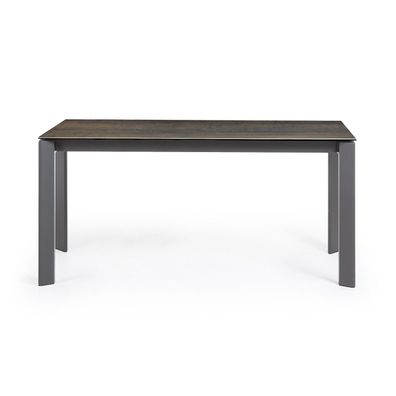 Tisch Axis ausziehbar 160 (220) cm Keramik Braun anthrazit Beine