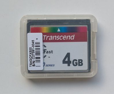 NEU: Transcend 4GB CFast Card 500 SLC Sata 4 GB (Compact Flash CF) TS4GCFX500