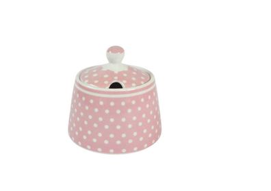 Isabelle Rose, Zuckerdose Polka Dots rosa, Zuckerdose
