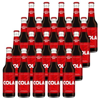 Elephant Bay Cola – 20 x 0,33L Glasflaschen | Premium Koffein-Cola im praktisch