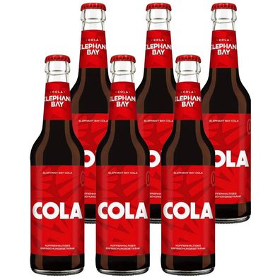 Elephant Bay Cola – 6 x 0,33L Glasflaschen | Premium Koffein-Cola im stylischen