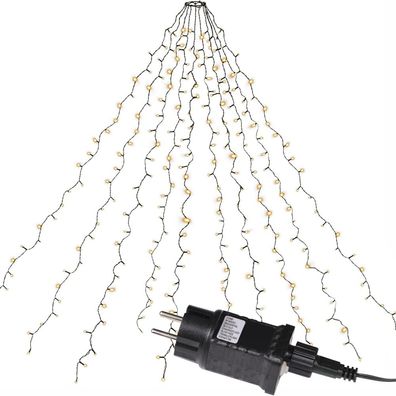 LED Baummantel Lichterkette 280er warmweiß 8 Stränge Funktionen XA11168