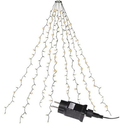 LED Baummantel Lichterkette 200er warmweiß 8 Stränge Funktionen XA11167