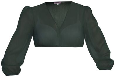 Dirndlbluse Saldenburg flaschengrün