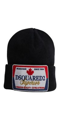 Dsquared2 Superior Logo Wintermütze Schwarz Unisex