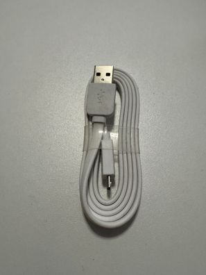 USB Kabel Typ A auf Micro USB 1 m Weiß - flach, Standardkabel, universal