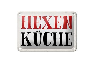 Blechschild Hexen Küche, 3 verschied Größen Blechschilder