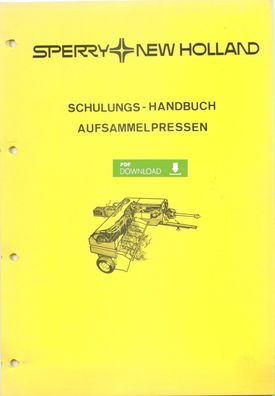 New Holland Schulungs Handbuch Werkstatthandbuch Ballenpresse 920 925 930 935 940 945