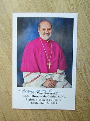 Bischof von Fall River Edgar Moreira da Cunha - handsigniertes Autogramm!!!