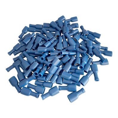 Flachsteckhülse | F630 | Blau isoliert | 6,3mm | 1-2,5mm² | 100 Stück