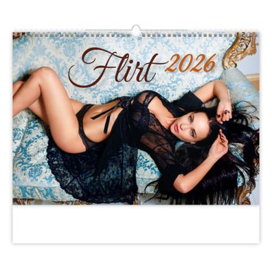 Erotik Kalender 2026 Flirt - Wandkalender 45x38,5 cm mit Spiralbindung