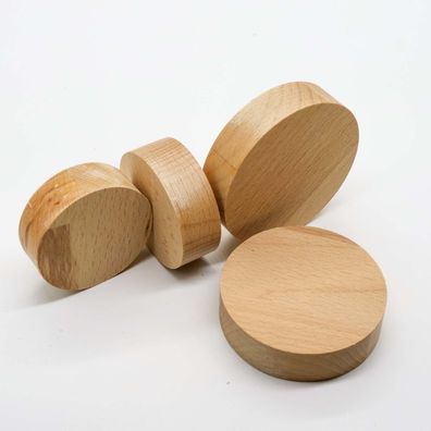 Holzscheibe Buche Leimholz Rund Holz Scheibe DIY Basteln Deko