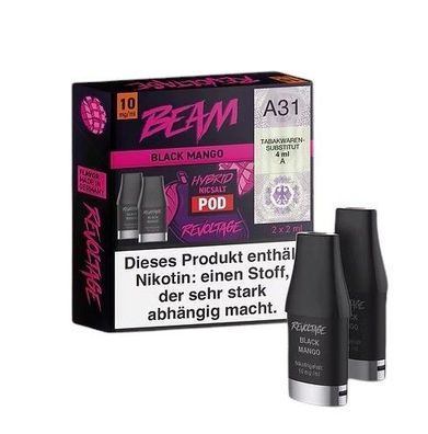 Revoltage Beam Pod Black Mango - 2 x 600 Züge - 10mg/ml