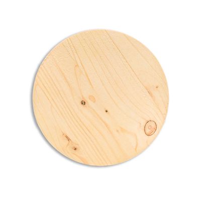 Holzscheibe Fichte Scheibe Leimholz Rund Durchmesser Wählbar