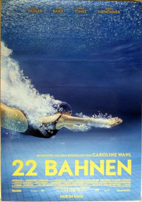 22 Bahnen - Original Kinoplakat A0 - Luna Wedler, Zoë Baier - Filmposter