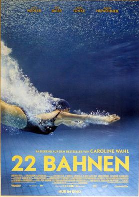 22 Bahnen - Original Kinoplakat A1 - Luna Wedler, Zoë Baier - Filmposter