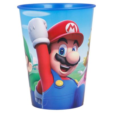Super Mario Becher Kinder 260 ml Trinkbecher für Kita & Frühstück