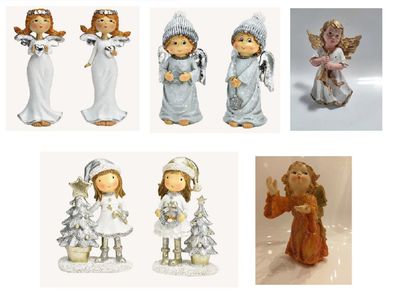 Weihnachtliche Figuren - Engel - Höhe: 10,0 - 18,0 cm