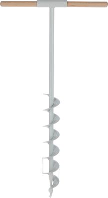 Erdbohrer Ø 90 mm Durchmesser Erdlochbohrer Pfahlbohrer mit Holzgriff