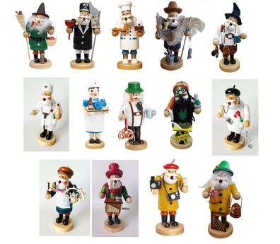 Räuchermännchen, verschiedene Figuren - 18,0 cm