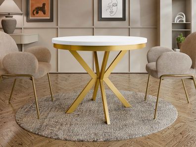 Tisch Edder 120 Gold Tisch Modern Design Tisch Stilvoll Esszimmer