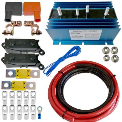 Zweitbatterieset | Trenndiode 6-32V 120A | 3,5m 25mm² Kabel | komplett