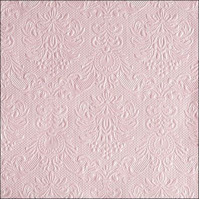 Servietten Papier 33x33cm Elegance geprägt 15 Stück Rose