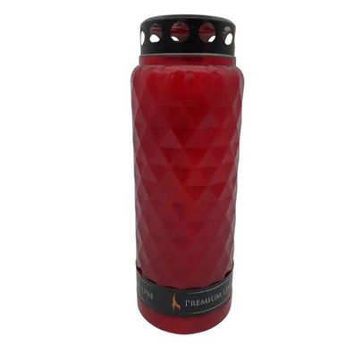 Grablicht 'Kristall' anthrazit 14 Tage Brenndauer