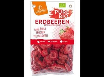Landgarten 6x Bio Erdbeeren gefriergetrocknet 20g 20g