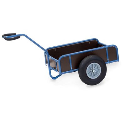 Fetra Handwagen mit 4 Waenden und Polyurethanbereifung, 845x545mm Ladeflaeche