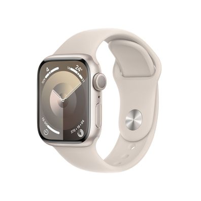 Apple Watch Series 9 (45 mm) Polarstern GPS / Apple Smartwatch 9 ; 36 Monate Gewähr
