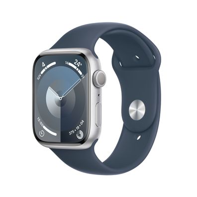 Apple Watch Series 9 GPS (41 mm) Silber / Smartwatch 9 ; 36 Monate Gewährleistung