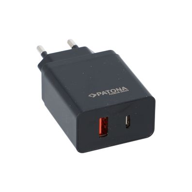 PATONA Premium GaN PD36W Adapter schwarz 1xUSB-C 1xUSB-A