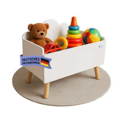 Coemo Aufbewahrungskiste LILO Spielzeugkiste Holz