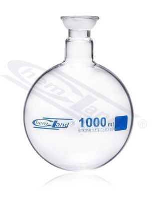 Rundkolben 01000ml mit Kugelschliff 35 Chemland NEW LINE