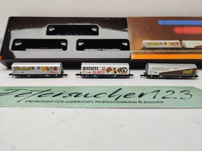 Märklin Z DC 8210 Wagen-Set MIGROS / 3-teilig / SBB / Epoche IV / OVP