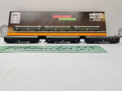 Märklin Z DC 87945 Schnellzugwagen-Set / Württemberg / DRG / OVP