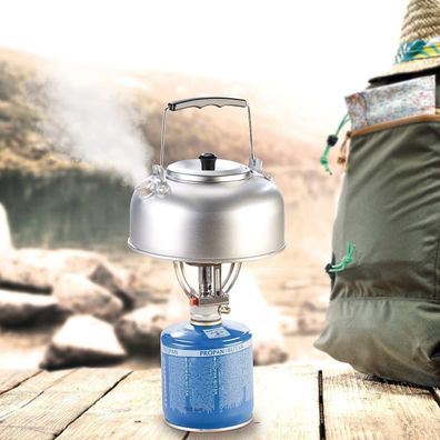 NEU Camping Kessel aus Edelstahl Tee Sieb isoliertem Griff für Camping Urlaub