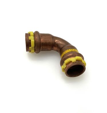 Viega Profi Press Gasfitting 15 mm Bogen 90 ° Pressfitting innen-innen Kupfer S12/176