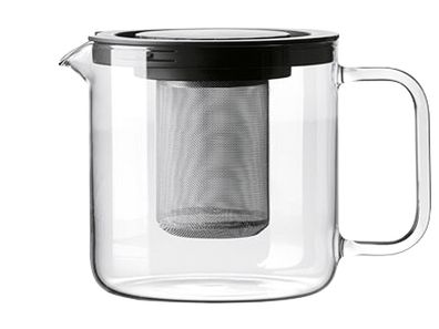 Bohemia Cristal Teekanne mit Metallsieb und Kunststoffdeckel 1,3 l