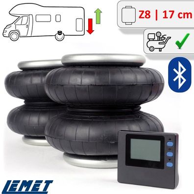 Luftfederung AirSprings mit BT-Steuerung für Peugeot Boxer Wohnmobil ab 2006